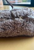 Hicks Shearling Barrel Bag Earth